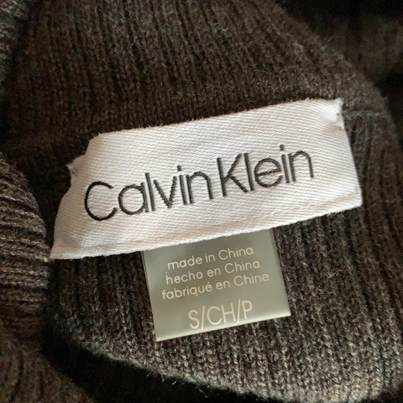 NWT Calvin Klein Pleated Fit & Flare Sweater Dress - Picture 9 of 11
